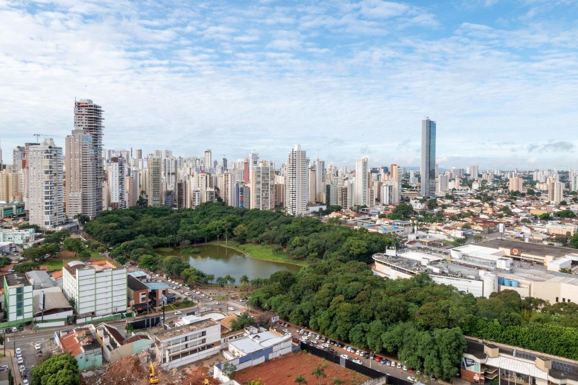 Апартаменты Flat No Ed Walk Bueno - Setor Bueno - Ao Lado Do Goiania Shopping - Wb2405- Andar Alto Экстерьер фото